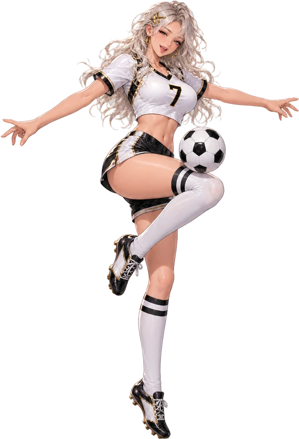 A.P. juggling a soccer ball
